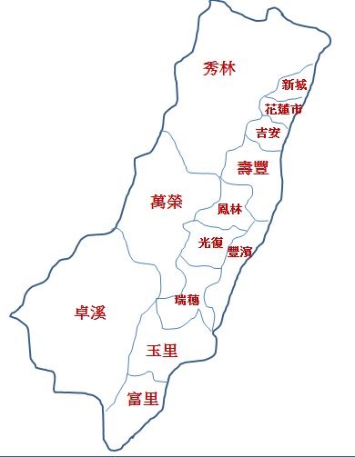 花蓮地圖