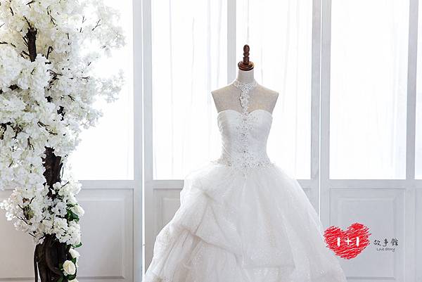 手工婚紗:古典玫瑰花園白紗