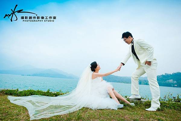 自助婚紗婚紗照-日月潭