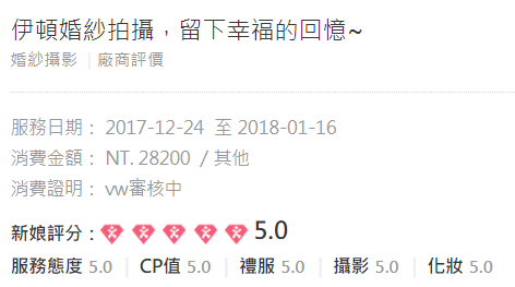 婚紗攝影推薦 伊頓婚紗評價