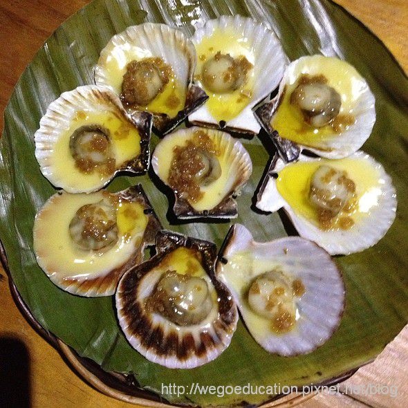 Wego遊學推薦在菲律賓必吃_烤扇貝_Baked Scallops.jpg