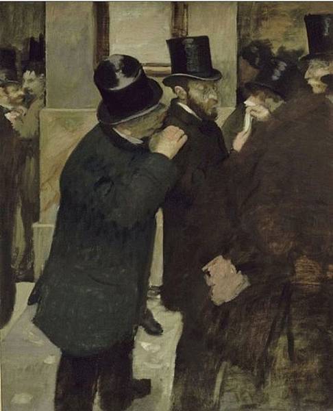 37 竇加 Edgar Degas 證券行群像Portraits at the Stock Exchange1879.JPG