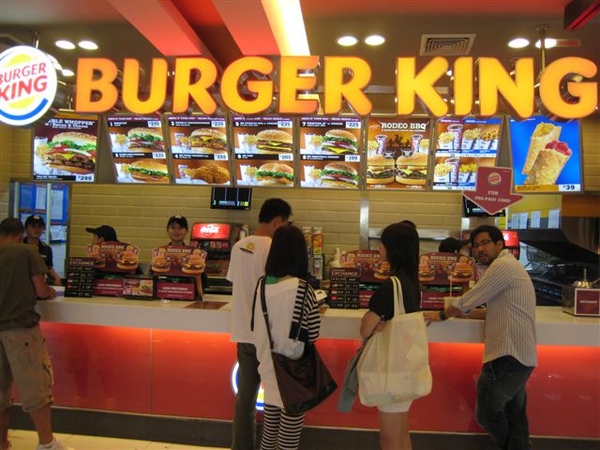 曼谷機場的Burger king~