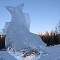Ice Hotel 前的冰雕