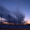 搭配上薄雲，成為美麗的構圖