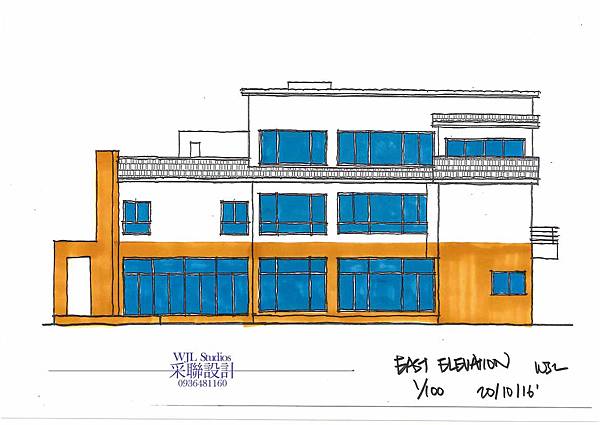 采聯設計-#711 別墅外牆東向立面貼磚設計-20161118.jpg
