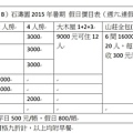 假日價格0730