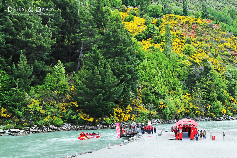 旅行 紐西蘭南島景點 Arthurs Point 在壯麗的河谷急速奔馳吧 Shotover Jet 噴射快艇 空拍 輕旅行