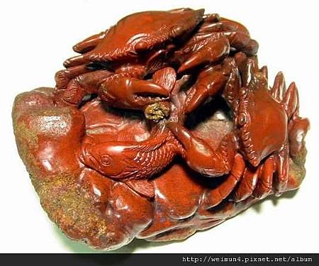 C0536_紅碧玉_雙蟹爭魚-2 C0536_紅碧玉_雙蟹爭魚-2