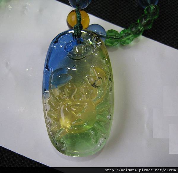 C1218_琉璃_如意螃蟹項鍊