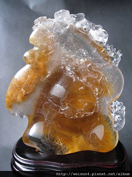 C1322_紅兔毛水晶_海底世界 C1322_紅兔毛水晶_海底世界