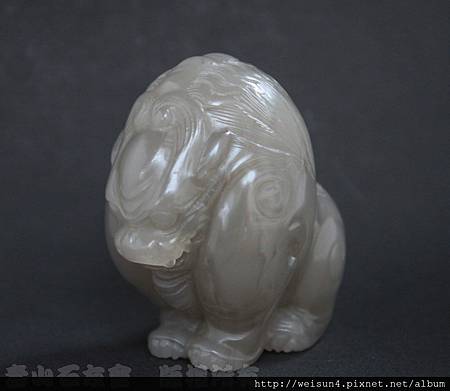 壽山石_坑頭天藍凍_古獸(林永源) 壽山石_坑頭天藍凍_古獸(林永源)