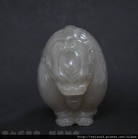壽山石_坑頭天藍凍_古獸(林永源)-2 壽山石_坑頭天藍凍_古獸(林永源)-2
