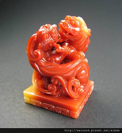 壽山石_芙蓉_螭龍福錢~ 壽山石_芙蓉_螭龍福錢~