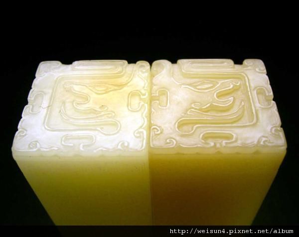 壽山石_芙蓉_博古對章~2