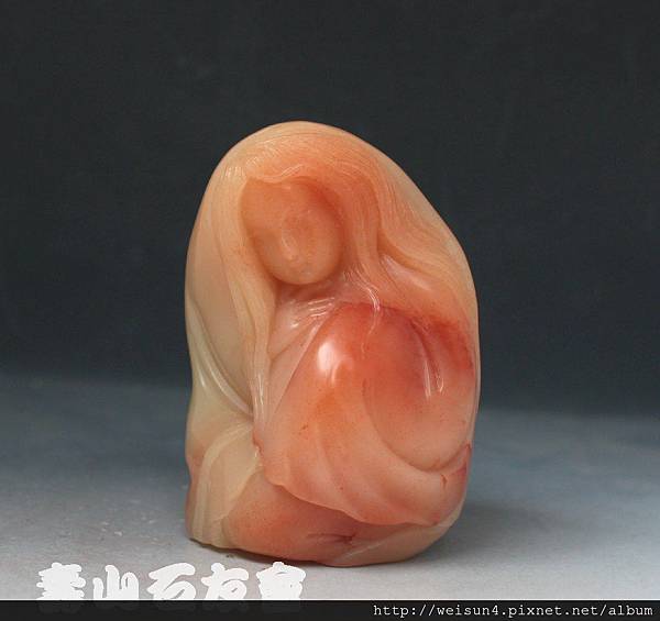 壽山石_桃花芙蓉_仕女(石龍)