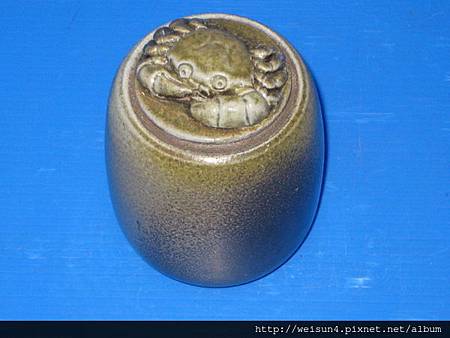 C1923_柴燒螃蟹茶葉罐_李仁嵋 C1923_柴燒螃蟹茶葉罐_李仁嵋