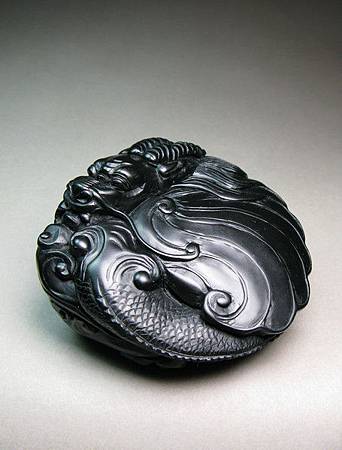 墨精_鰲龍把件 墨精_鰲龍把件