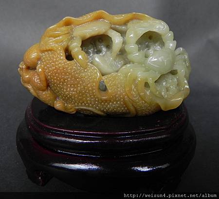 C0557_緬甸蜜糖黃玉_蓮蟹蟾蜍 C0557_緬甸蜜糖黃玉_蓮蟹蟾蜍