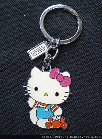 鑰匙圈_C0761_Kitty&小螃蟹_COACH 鑰匙圈_C0761_Kitty&小螃蟹_COACH