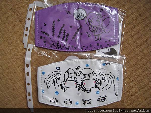 衣_C1514_螃蟹手繪口罩_6881
