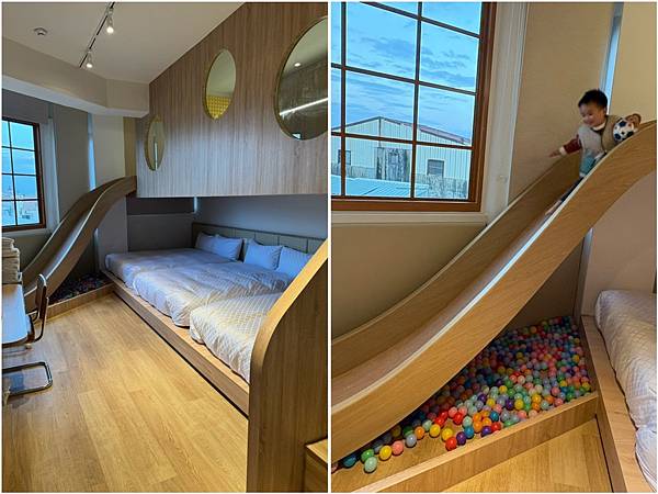 [旅] 台南親子住宿推薦 - 九號和和 包棟民宿 溜滑梯房超