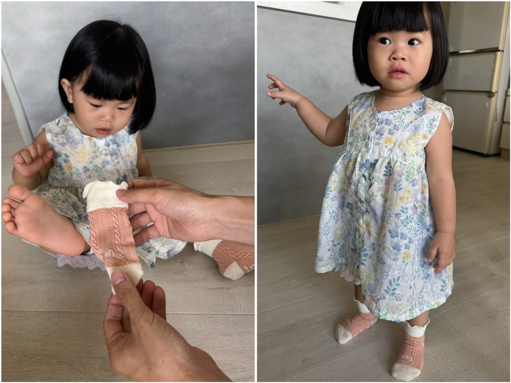 [育] 幼兒必備吸汗除臭襪.ᐟ 開箱 sNug 健康童襪 穿