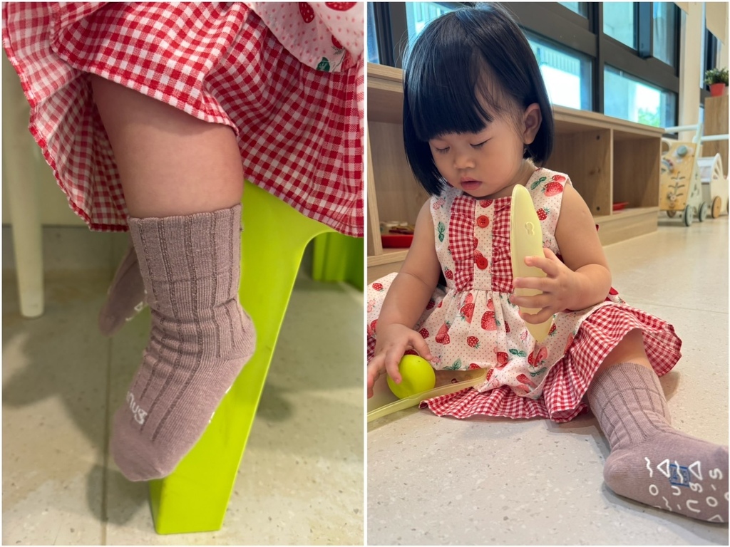 [育] 幼兒必備吸汗除臭襪.ᐟ 開箱 sNug 健康童襪 穿