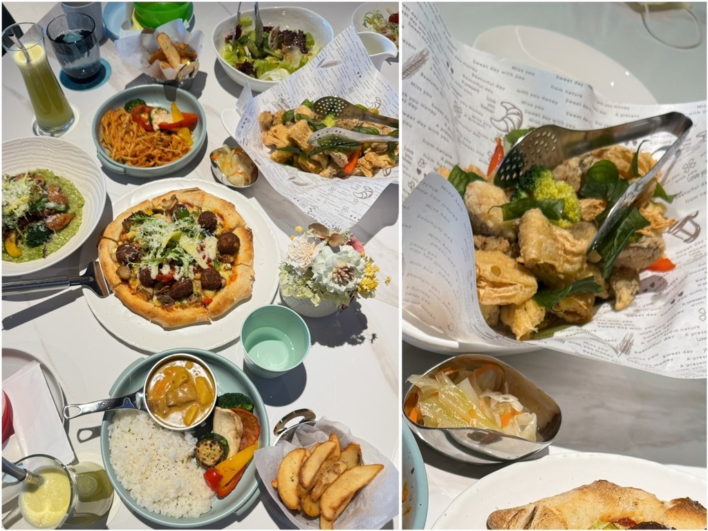 [吃] 桃園高鐵 青埔美食推薦 - 186蔬食餐酒館 吃素小