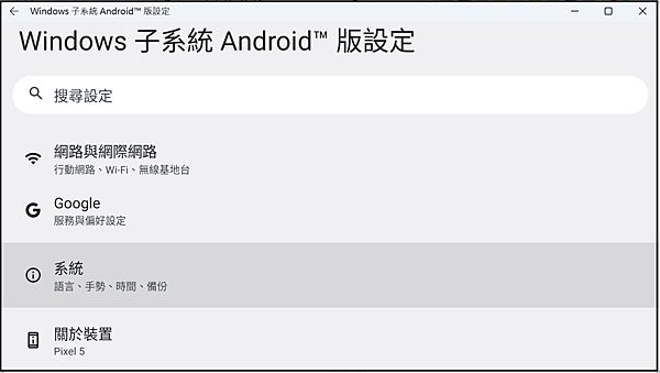 Win_UI_Pacman_open06開發人員選項_系統