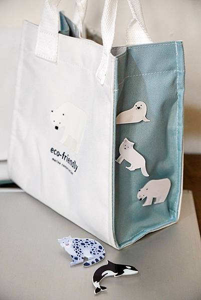 HC STORE 環保布料背包推薦 再送可愛北極熊、虎鯨、北