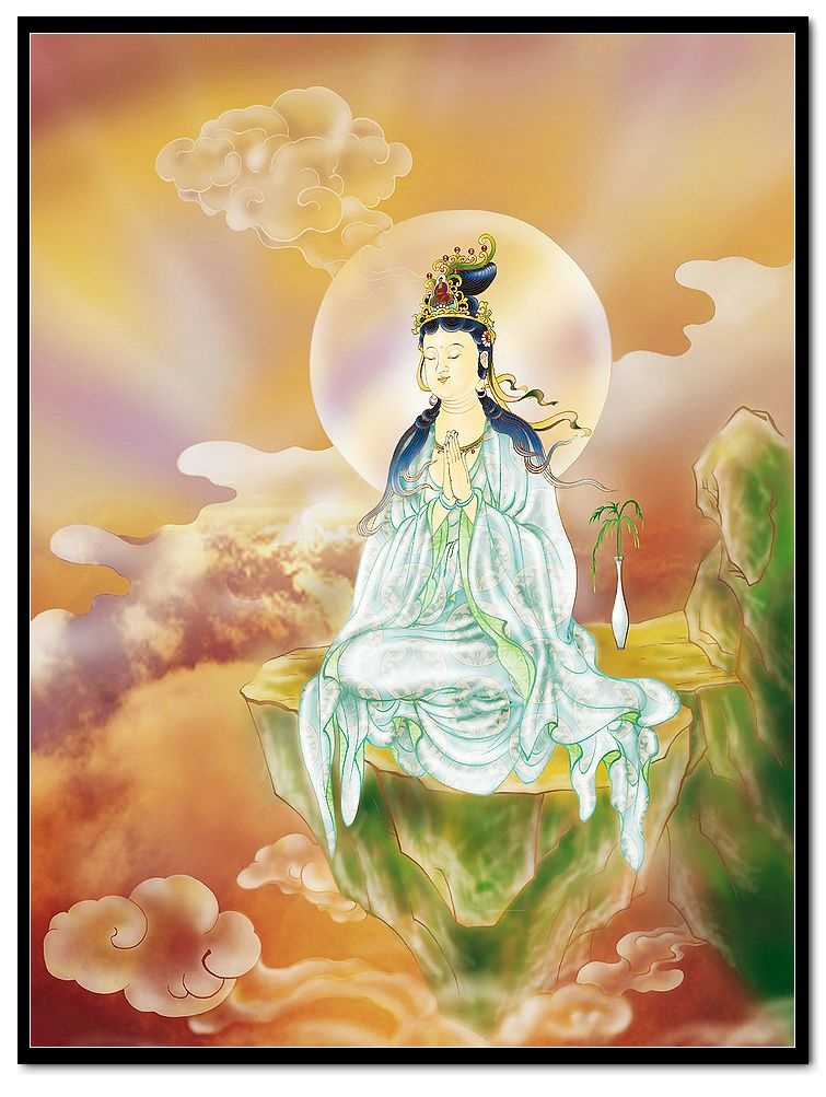 觀音圓光 佛教神明系列17-----三十三觀音的故事2圓光觀音/遊戲觀音/白衣