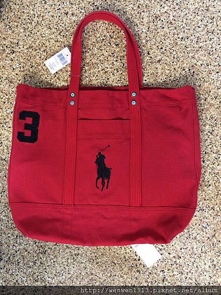 Polo Ralph Lauren 帆布大托特包  深藍/紅/粉紅/藍白/白/水藍 商品寬49cm*厚度16cm*高度40cm。 含運2980元