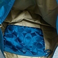 Coach水藍 中型手拿包+大型媽媽包 (可拆也可合體) 長 64 寬 35