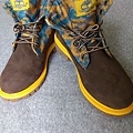 Timberland灰色中統靴(可反折) 尺寸:US 4 ,日本尺寸22.5