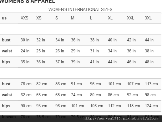 Puma women top size chart.png