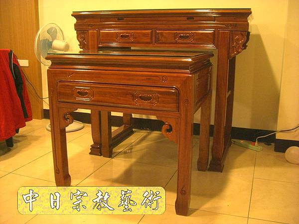柚木明式神桌佛桌供桌M3703.JPG
