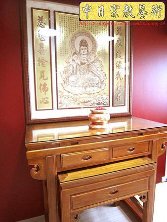 N19701.柚木神桌 金箔木雕神聯觀音聯.JPG N19701.柚木神桌 金箔木雕神聯觀音聯.JPG