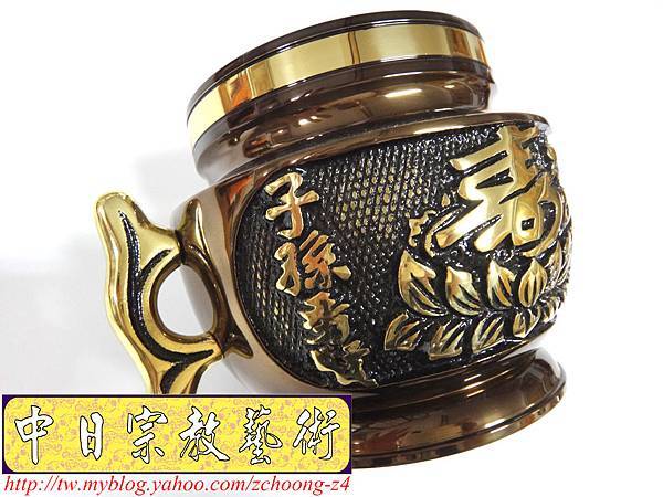 F3807.神桌香爐銅器精品~公媽爐福祿壽祖爐.JPG