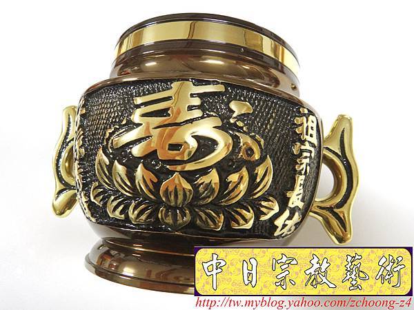 F3808.神桌香爐銅器精品~公媽爐福祿壽祖爐.JPG