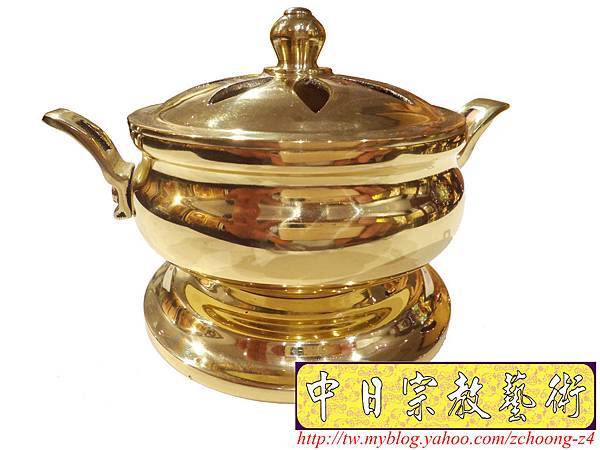 F4304.神桌佛具精品 高級銅器~如意淨香爐.jpg