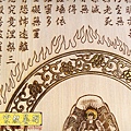 A7112.現代佛堂佛桌佛掛佛龕 觀世音菩薩 福祿壽木雕.JPG