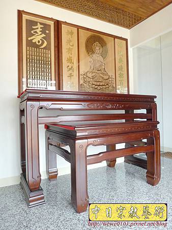 N29701.鹿港型佛桌 7尺神桌後貼設計 實木仿3D雷射雕刻木雕神明聯.JPG N29701.鹿港型佛桌 7尺神桌後貼設計 實木仿3D雷射雕刻木雕神明聯.JPG