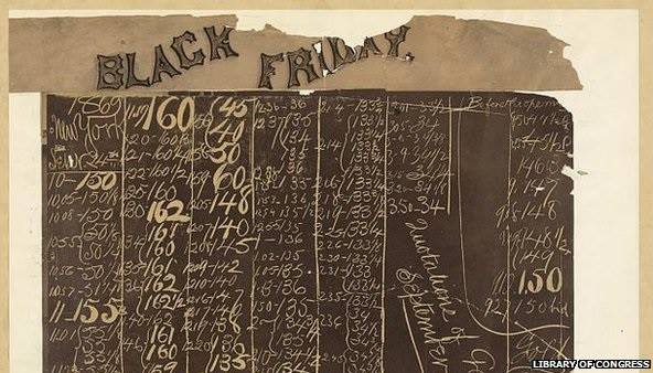 "Black Friday" used to refer to stock market crashes in the 1800s.