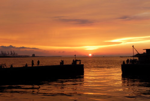 淡水河。夕陽4.