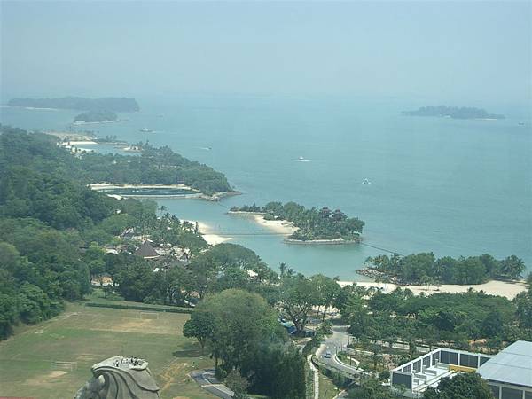 從Sky Tower看眺望聖淘沙景色