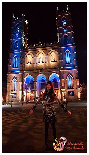 7. 聖母大教堂Notre-Dame Basilica of Montreal夜景11.jpg