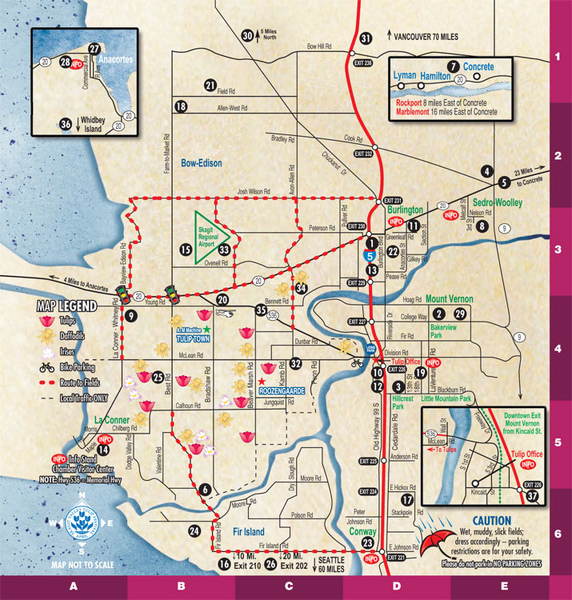 Tulip Festival Map