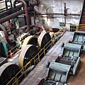 製糖廠內之大型蒸汽機之機組