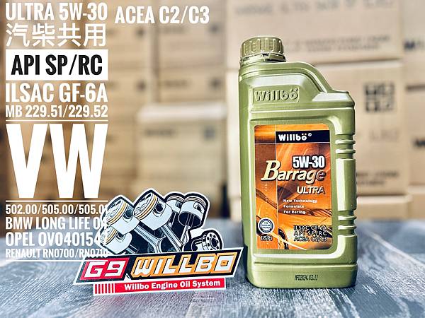 新機油震撼上市 ULTRA 5W-30 API SP/RC 